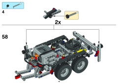 LEGO 8258 instructions page 1 – build guide